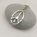 Metal Peace Sign Keychain Bag Charm Gift Accessory view 4