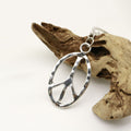 Metal Peace Sign Keychain Bag Charm Gift Accessory view 3