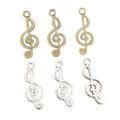 Alloy Music Note Small Pendant Charms For DIY Jewelry Accessories Necklace Bracelet 26x10mm 1g view 5