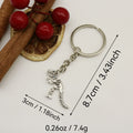 Metal Simple Dinosaur Keychain Cute Bag Charm Gift view 2