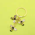 Metal Bee Keychain Bag Charm – Gold view 1
