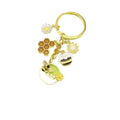 Zinc Alloy Daisy Bee Keychain For Car Bag Charm view 5