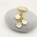 Metal Daisy Keychain Fresh Floral Handbag Charm Gift view 4