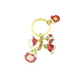 Metal Christmas Candy Gingerbread Keychain Bag Charm Gift for Holiday view 5