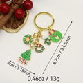 Alloy Christmas Cartoon Keychain Car Charm view 2