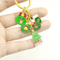 Alloy Christmas Cartoon Keychain Car Charm view 3