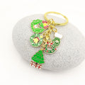 Alloy Christmas Cartoon Keychain Car Charm view 4
