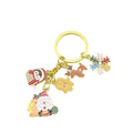 Zinc Alloy Christmas Santa Tree Snowflake Keychain Holiday Gift view 5