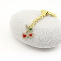 Metal Cherry Keychain Key Ring Bag Charm Gift view 4