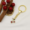 Metal Cherry Keychain Key Ring Bag Charm Gift view 6