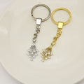 Metal Rhinestone Streamline Keychain Sparkle Bag Charm Gift view 3