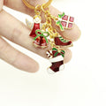 Zinc Alloy Santa Bell Snowflake Keychain for Christmas Gift view 3