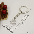 Zinc Alloy Dragon Minimalist Keychain Bag Charm Gift view 2