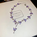 Light Luxury Irregular Crystal Butterfly Waterdrop Pendant Clavicle Necklace view 4
