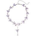 Light Luxury Irregular Crystal Butterfly Waterdrop Pendant Clavicle Necklace view 5