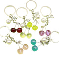 Resin Red Cherry Fruit Keychain Bag Charm Women's Gift view 5