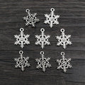 18x15mm Alloy Snowflake Pendant Charm For DIY Necklace Bracelet Jewelry Accessories view 3