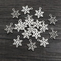 18x15mm Alloy Snowflake Pendant Charm For DIY Necklace Bracelet Jewelry Accessories view 4