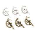 25x14mm Alloy Moon Elf Girl Pendant Charm For DIY Necklace Bracelet Jewelry Accessories view 5