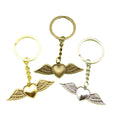 Zinc Alloy Heart Wings Keychain For Bag Charm Gift view 5