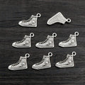 Alloy Shoe Pendant Charm For DIY Necklace And Bracelet Jewelry Accessories, 12x17mm view 4