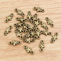 Alloy Double Loop Five Point Star Mini Star Pendant 15x7mm DIY Necklace Bracelet Charm view 4