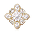 Alloy Pearl Baroque Hollow Brooch For Bridal Dress Accessories view 1