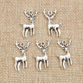 Alloy Elk Pendant Charm For DIY Necklace And Bracelet Jewelry Accessories, 28x13.5mm view 2