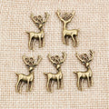Alloy Elk Pendant Charm For DIY Necklace And Bracelet Jewelry Accessories, 28x13.5mm view 3