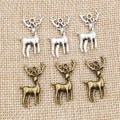 Alloy Elk Pendant Charm For DIY Necklace And Bracelet Jewelry Accessories, 28x13.5mm view 4