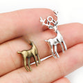 Alloy Elk Pendant Charm For DIY Necklace And Bracelet Jewelry Accessories, 28x13.5mm view 1