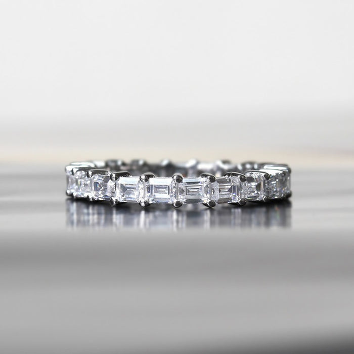 Minimalist Square Zircon Inlaid Tail Ring For Women, Versatile Daily Fashion Finger Ring