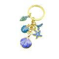 Metal Ocean Starfish Shell Keychain Bag Charm Gift view 5