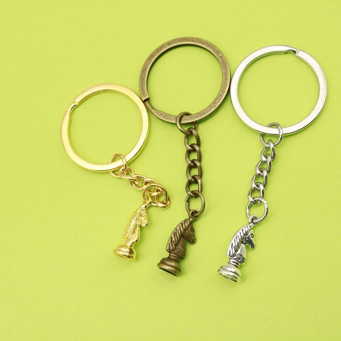 Zinc Alloy Chess Piece Keychain Bag Charm Gift