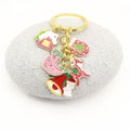 Metal Christmas Tree Santa Snowflake Keychain Gift view 4
