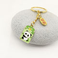 Zinc Alloy Double Sided DIY Safety Study Keychain Gift view 3