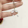 Zinc Alloy Leaf Keychain For Bag Charm Gift view 3