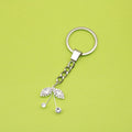 Zinc Alloy Leaf Keychain For Bag Charm Gift view 1