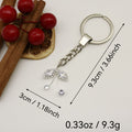 Zinc Alloy Leaf Keychain For Bag Charm Gift view 2