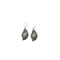 Copper Flower Teardrop Tassel Drop Earrings Exotic Light Luxury Women's Ear Jewelry view 5