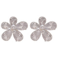 Light Luxury Faux Pearl Zircon Teardrop Flower Stud Earrings For Women view 5
