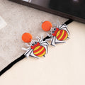 Halloween Spider Web Acrylic Enamel Statement Stud Drop Earrings For Women Sweet Cool Party Earrings view 4