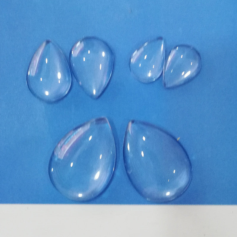 Teardrop Glass Cabochon for DIY Jewelry in Multiple Sizes