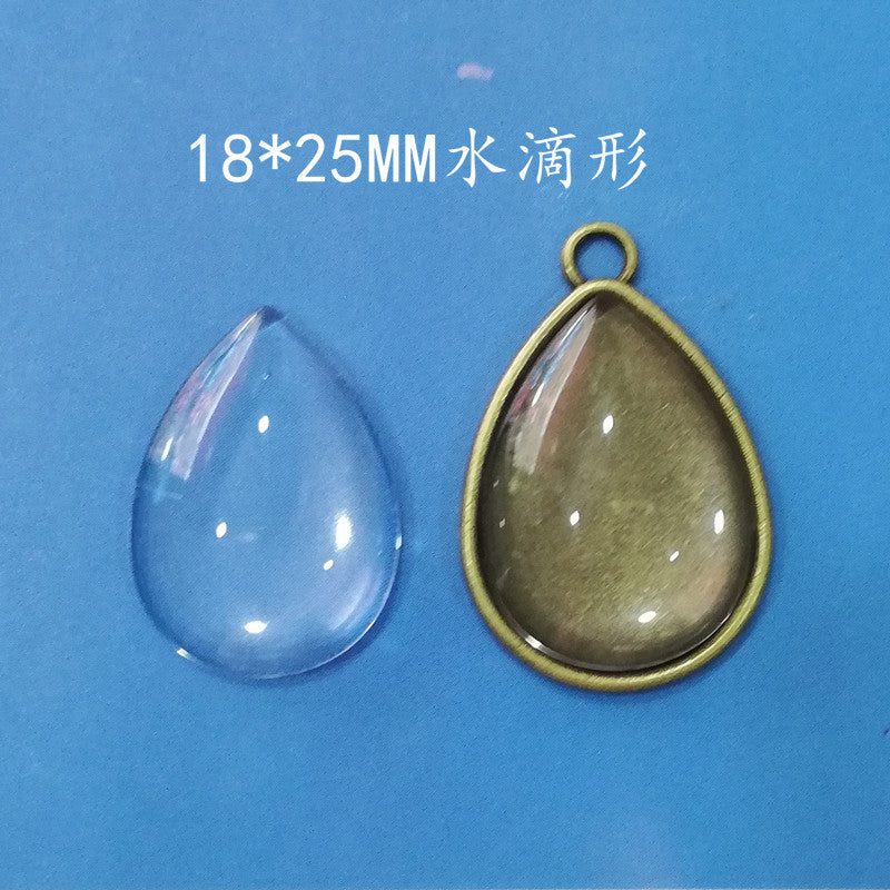 Teardrop Glass Cabochon for DIY Jewelry in Multiple Sizes