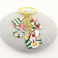 Metal Christmas Tree Snowflake Santa Keychain Holiday Gift view 4
