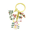 Metal Christmas Tree Snowflake Santa Keychain Holiday Gift view 5