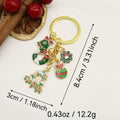 Zinc Alloy Enamel Christmas Character Keychain For Holiday Gift view 2