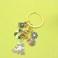 Zinc Alloy Enamel Christmas Character Keychain For Holiday Gift view 1