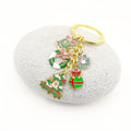 Zinc Alloy Enamel Christmas Character Keychain For Holiday Gift view 3