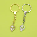 Metal Simple Teardrop Keychain For Bag Charm Gift view 1